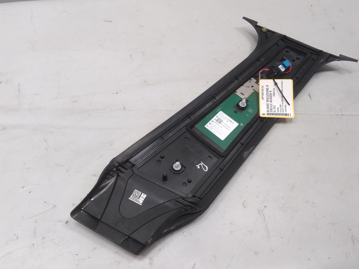 Tesla Model Y original Glasabdeckung Blende B S&auml;ule rechts mit Kamera 149424100A