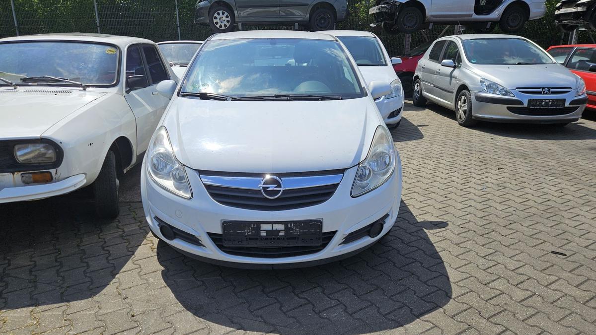 Opel Corsa D original Heckklappe mit Scheibe Z474 Casablancaweiss 3-Türer BJ10