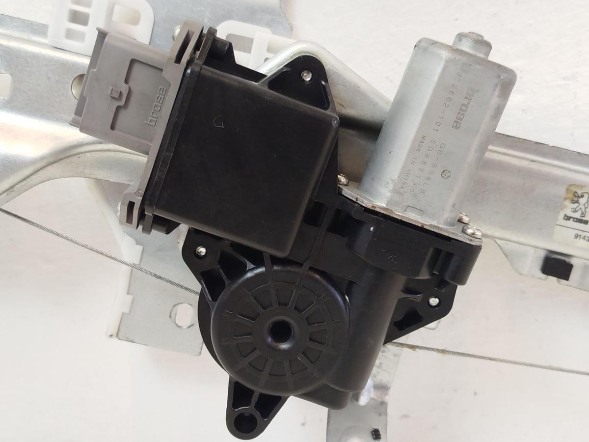 Peugeot 3008 I Typ 0U Fensterheber hinten links elektr Motor und Hebermechanik
