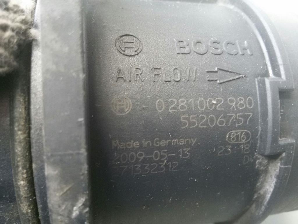 Fiat Doblo 223 BJ2009 Luftmengenmesser 1.3TD 62kw *223A9000* BOSCH F00C267023
