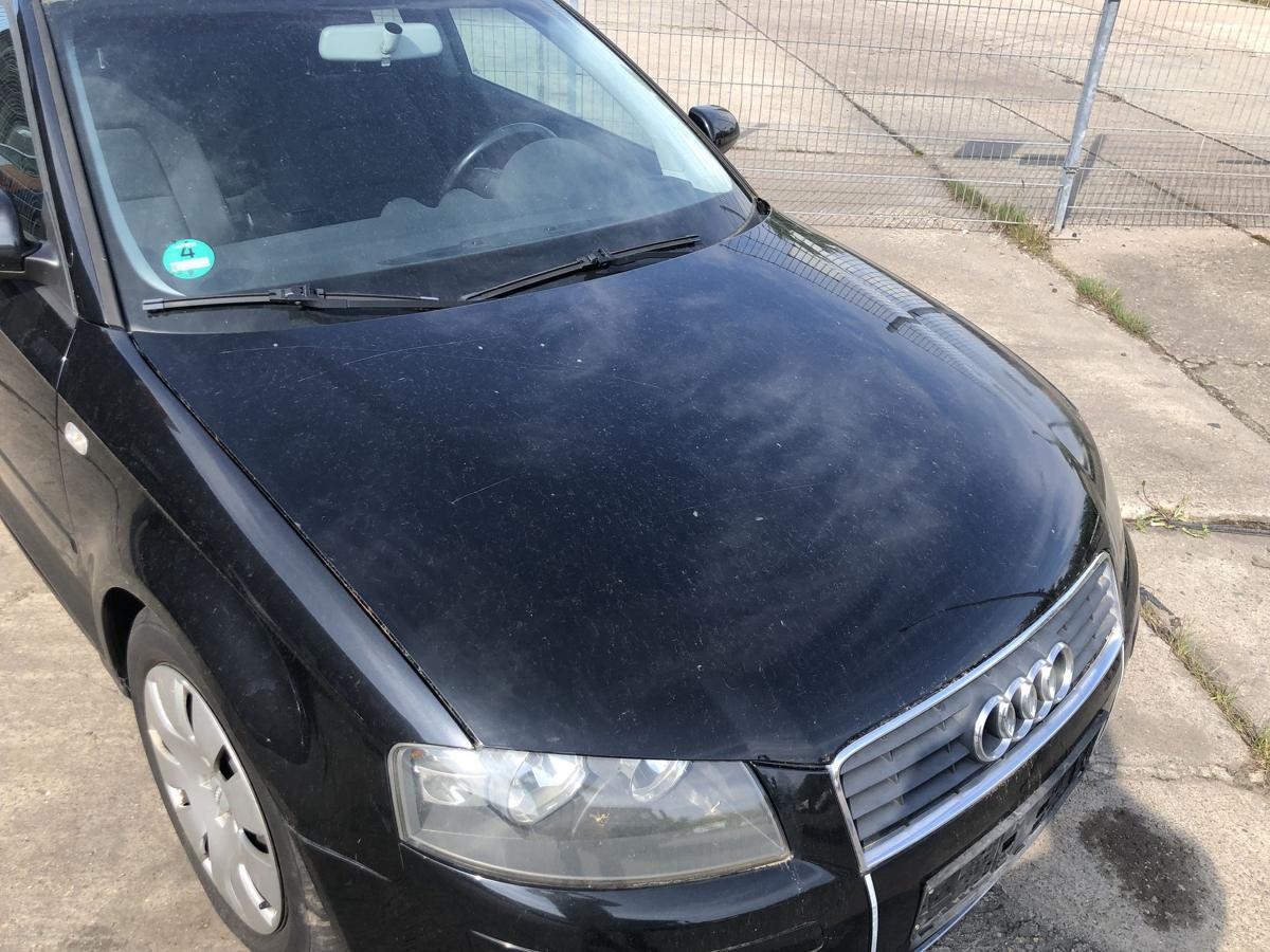 Audi A3 8P bis 2005 Motorhaube Haube Klappe Deckel vorn LZ9W Ebonyschwarz