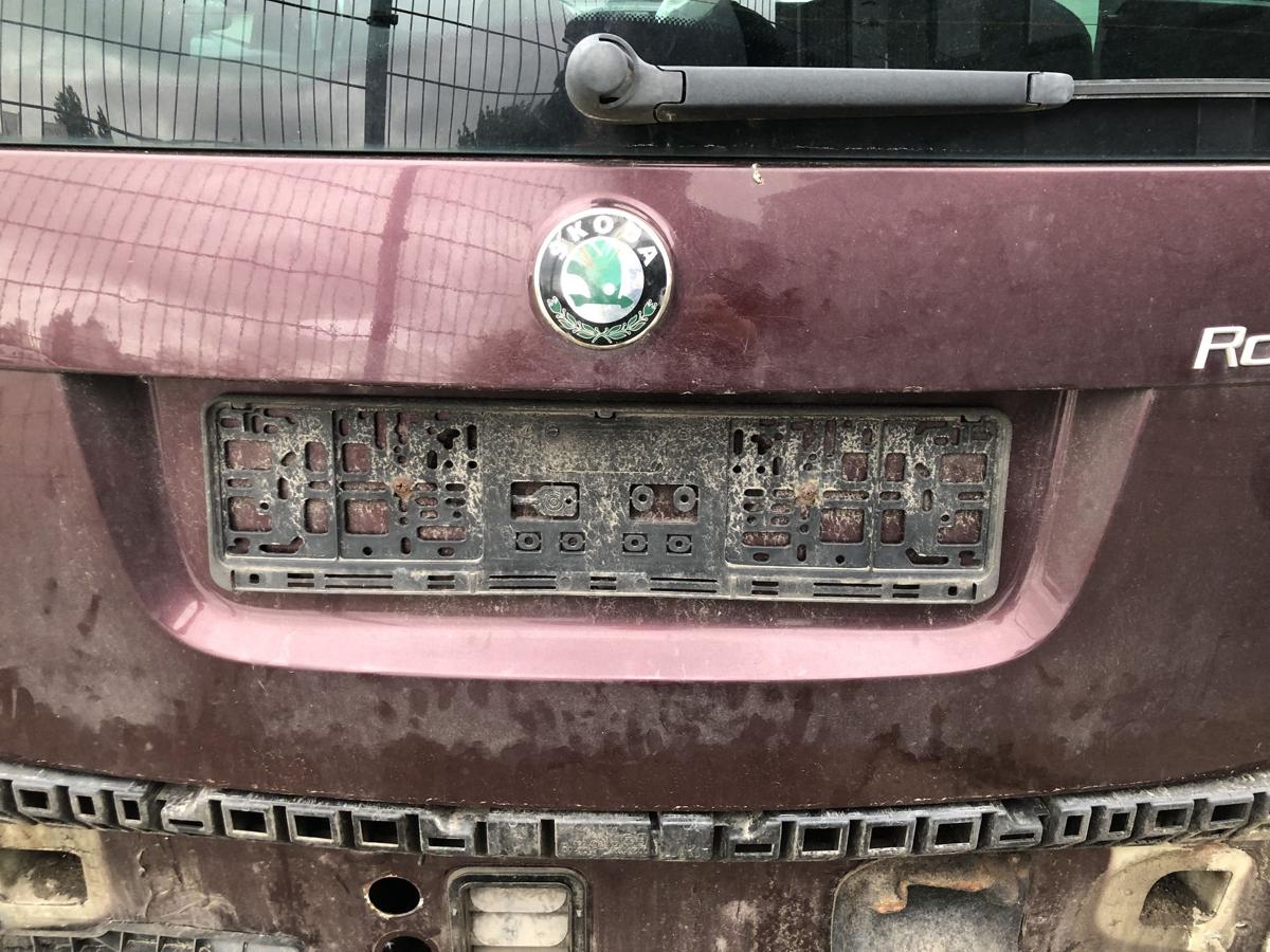 Skoda Roomster 5J Heckklappe mit Heckscheibe im Rohbau ROST LF3X Rosso Brunello