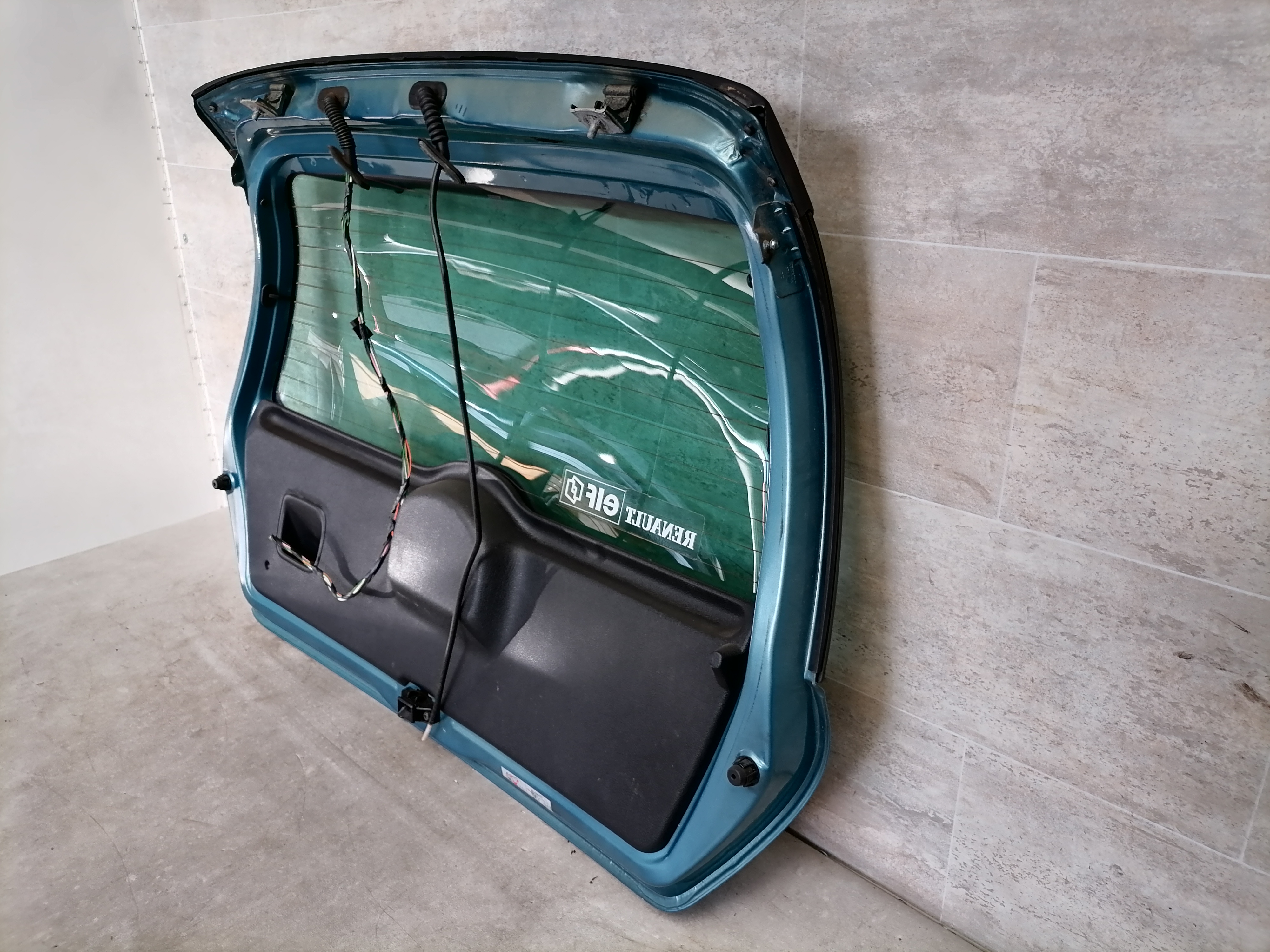 Renault Clio 2 ll Kofferraumklappe Heckt&uuml;r T&uuml;r hinten blau 02-09
