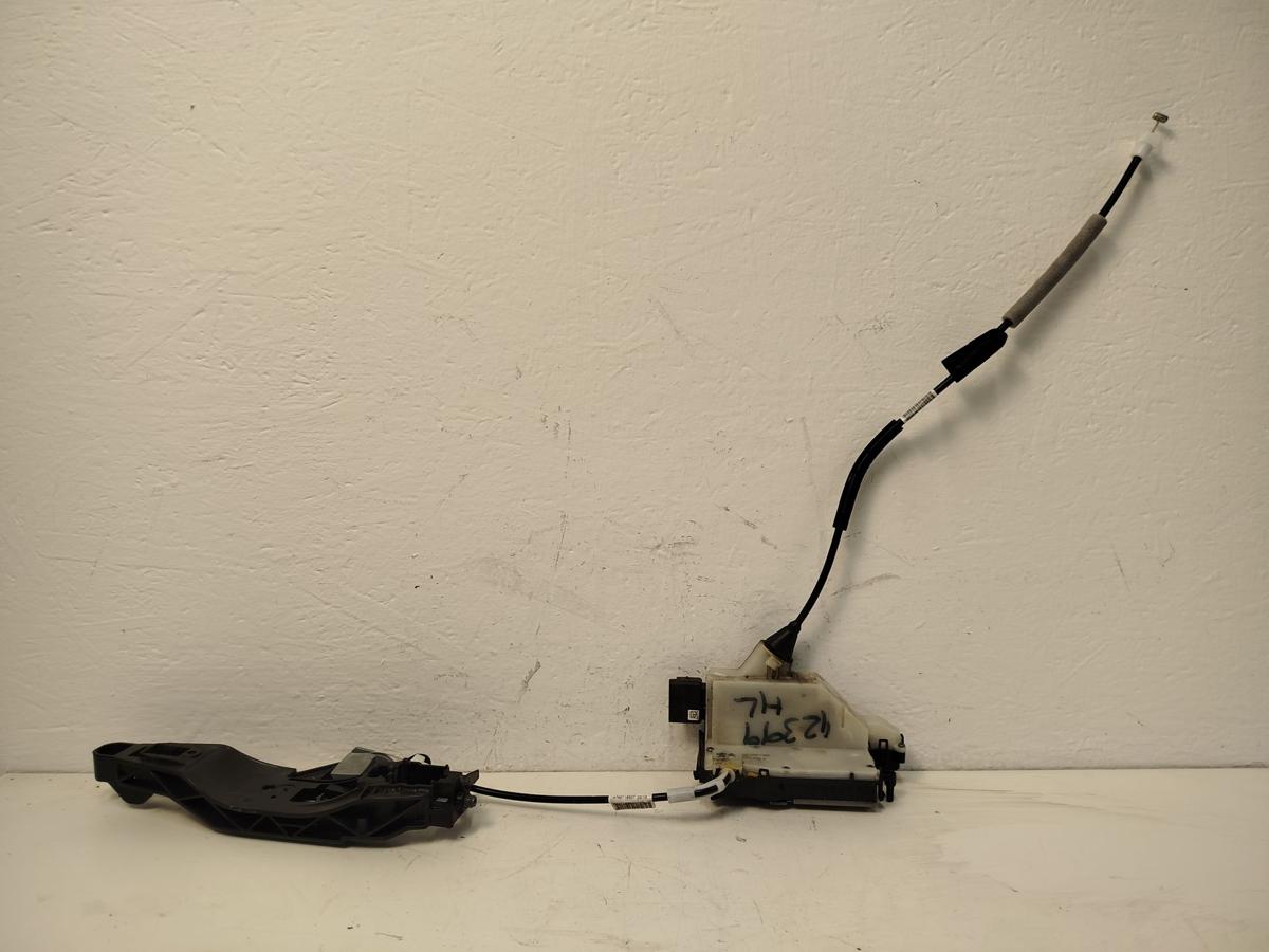 Peugeot 2008 I CU ab16 T&uuml;rschloss hinten links mit Tr&auml;ger T&uuml;rgriff Fahrert&uuml;r OEM