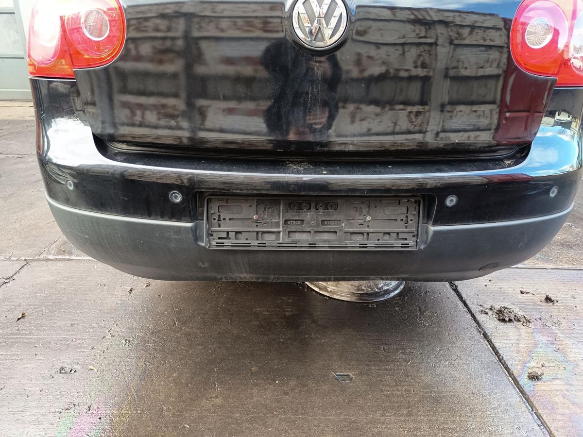 VW Golf V original Sto&szlig;stange hinten LC9Z Black Magic Metallic PDC Baujahr 2007