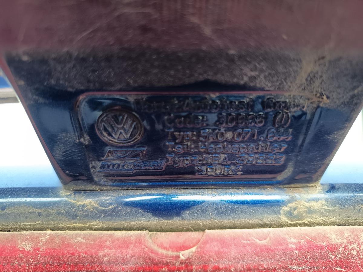 VW Golf VI 5K1 Heckklappe mit Scheibe und Spoiler D5Q Shadow Blue Bj 2011