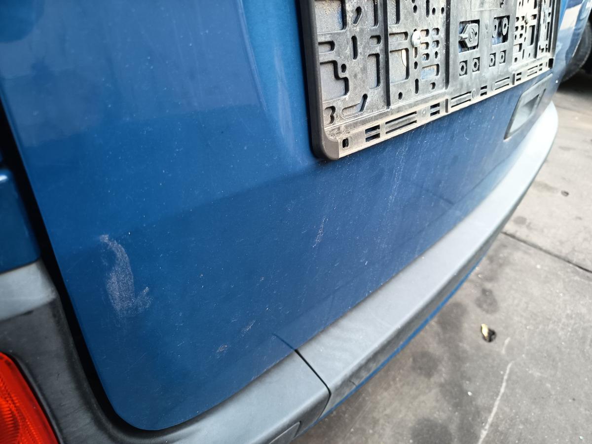 Renault Kangoo II original Heckklappe mit Scheibe KMOD Seladonblau Bj 2008