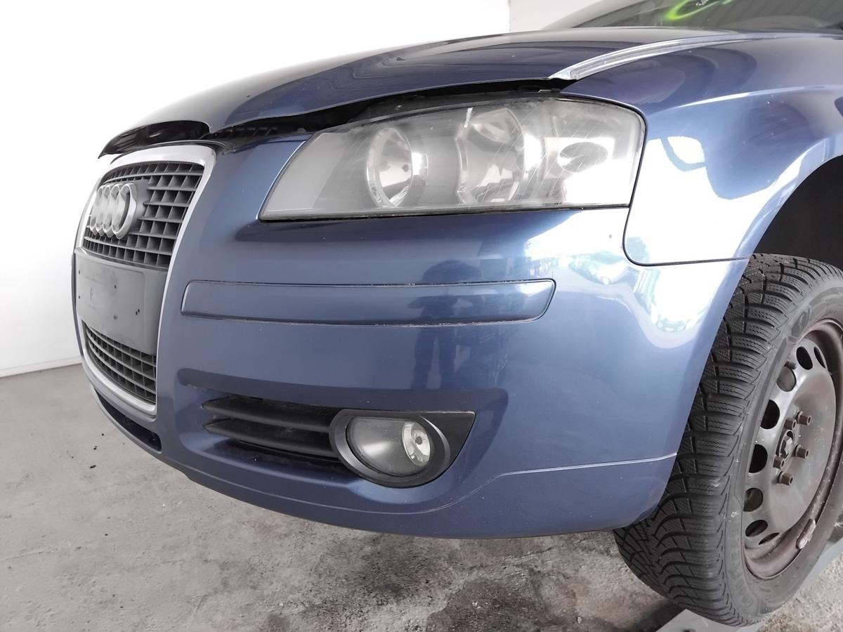 Audi A3 8P orig.Sto&szlig;stange Stossf&auml;nger vorn mit Singleframe BJ2006 3t&uuml;rig LZ5C Mauritiusblaumetallic