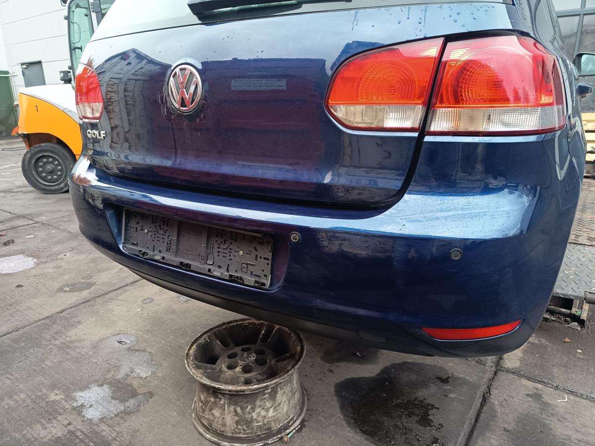 VW Golf VI 6 Limo orig Stoßstange hinten Stoßfänger PDC LD5Q Blau Bj 2009 VW Golf VI 6 Limo orig Stoßstange hinten Stoßfänger PDC LD5Q Blau Bj 2009