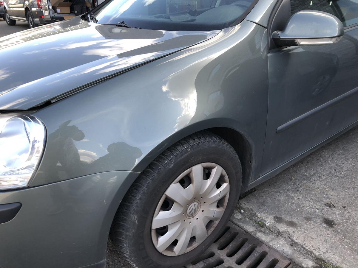 VW Golf 5 V 1K Kotfl&uuml;gel vorn links Fahrerseite LA6Q Sagegreen kein OE