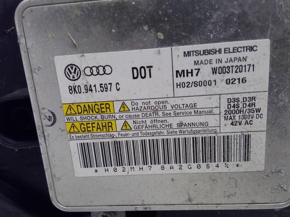 Audi A3 8P Facelift original Xenon Scheinwerfer rechts mit LED-Tagfahrl. Bj.2010