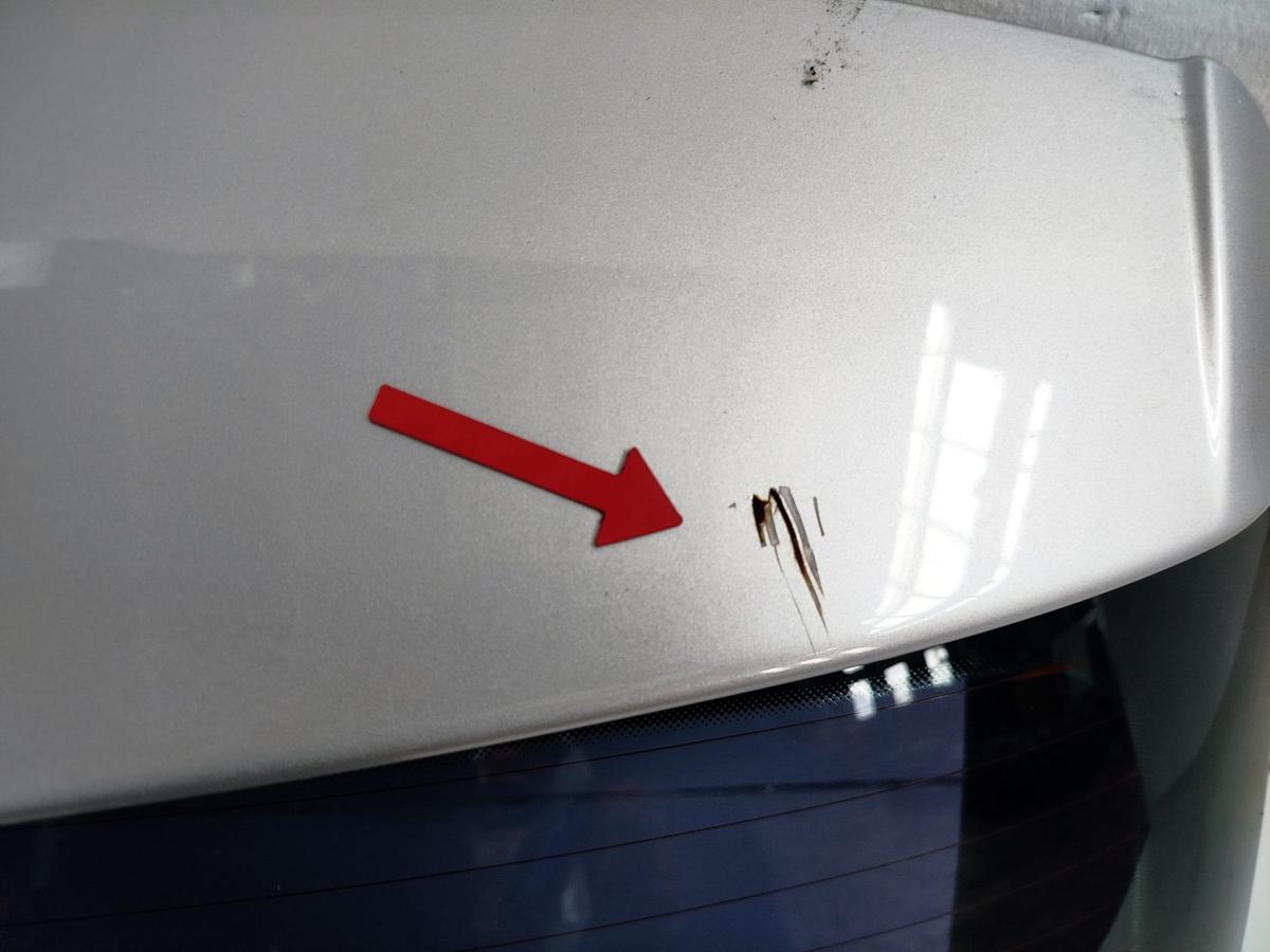 VW Golf 5 Variant 1KM Heckklappe Heckdeckel Kofferklappe Kombi LA7W silber Delle