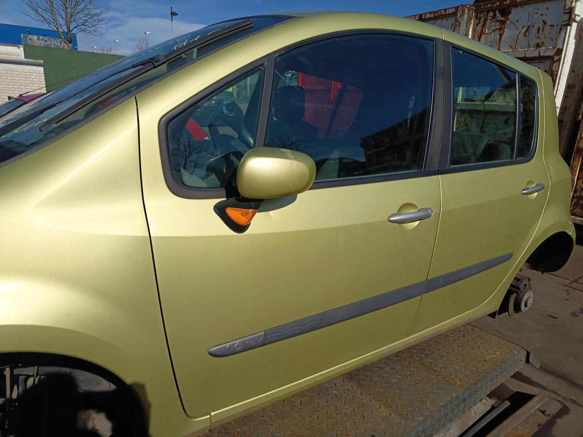 Renault Modus original T&uuml;r vorne links TED99 Gr&uuml;n Baujahr 2005