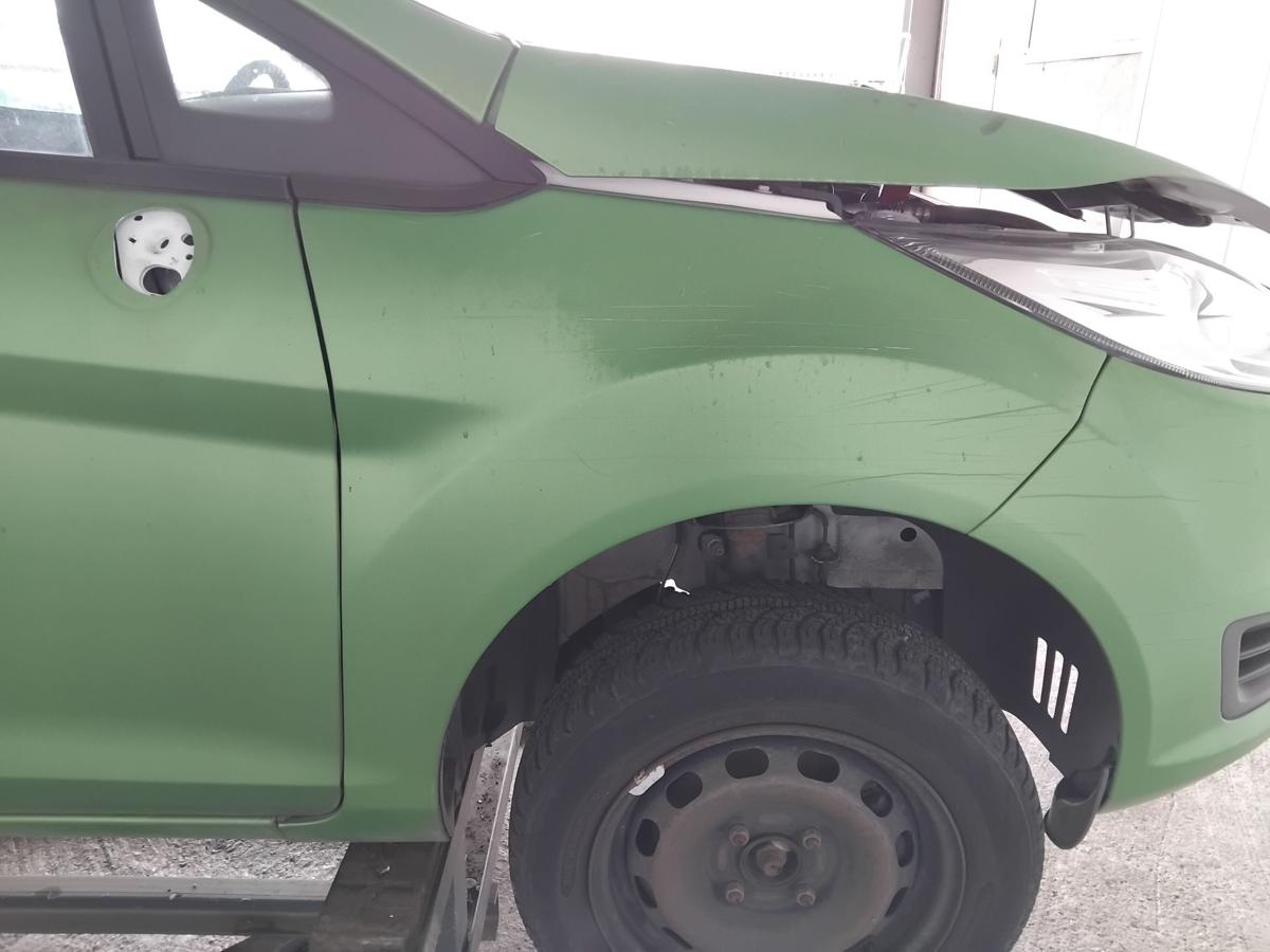 Ford Fiesta JA8 orig Kotfl&uuml;gel vorn rechts frostwei&szlig; gr&uuml;n foliert BJ2016 Facelift