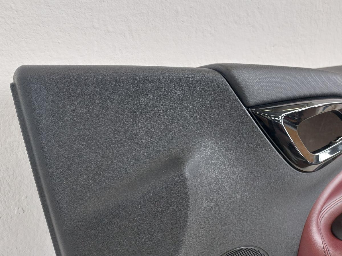 Citroen DS3 Sport Chic T&uuml;rverkleidung vorn rechts Beifahrert&uuml;r Leder weinrot