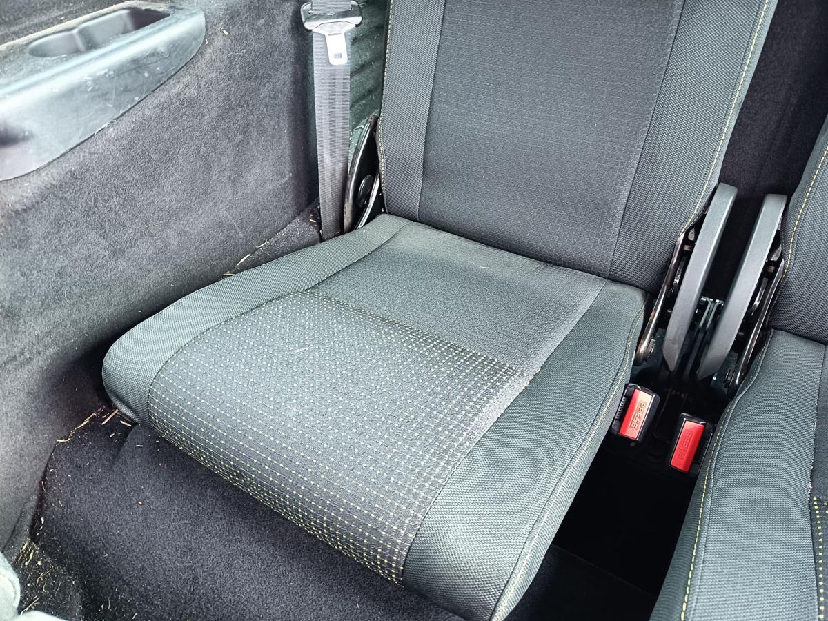 Renault Grand Scenic 3 original R&uuml;cksitze Reihe 3 komplett Stoff grau Bj 2009