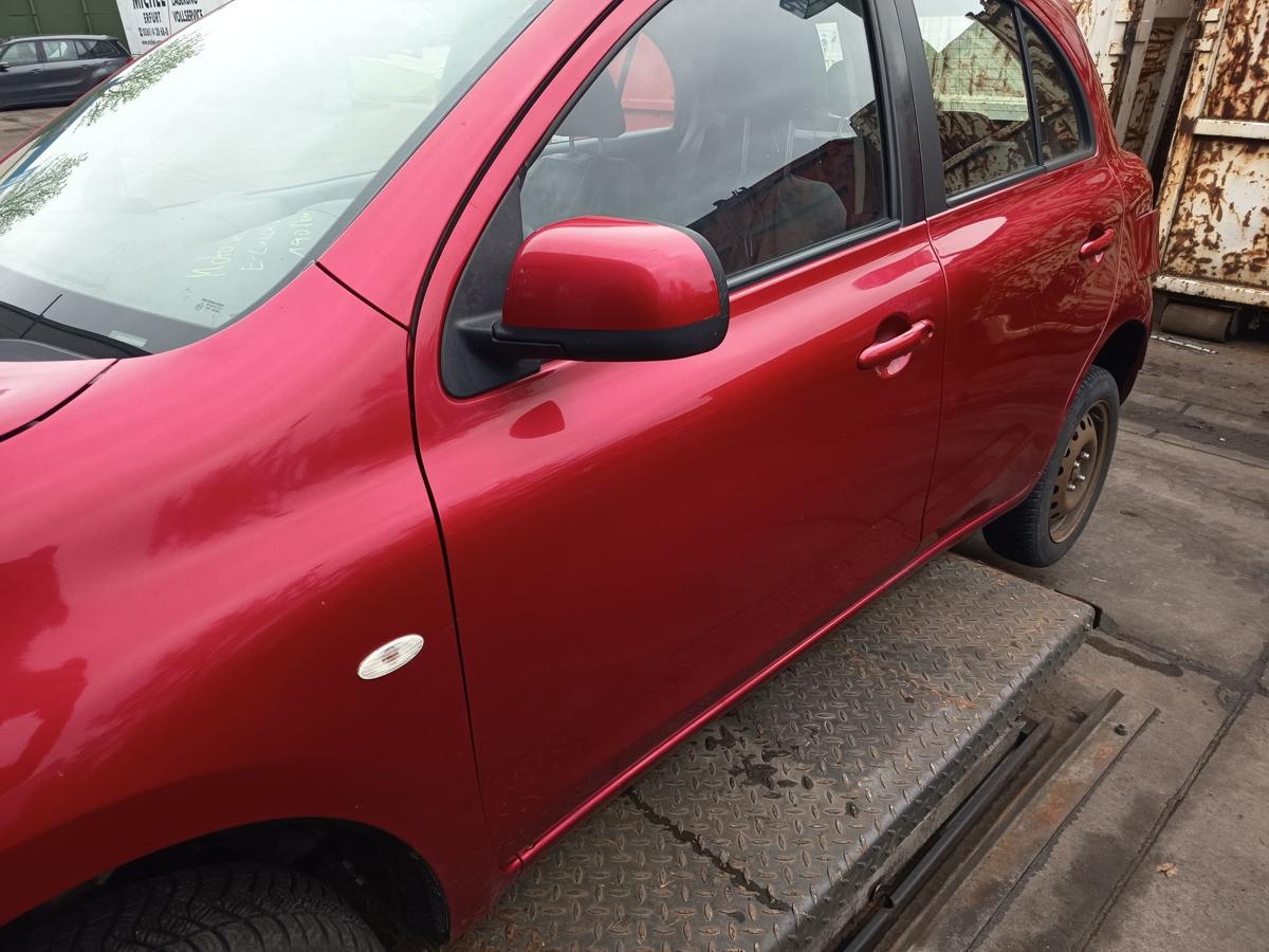 Nissan Micra K13 original T&uuml;r vorn links Fahrer AY4 Kaminrot Bj 2013
