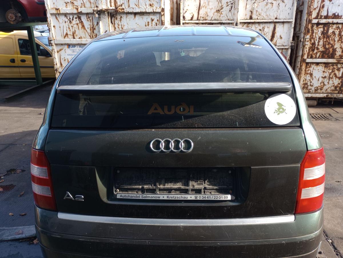 Audi A2 original Heckklappe mit Scheibe LZ6S Piniengrün Baujahr 2001