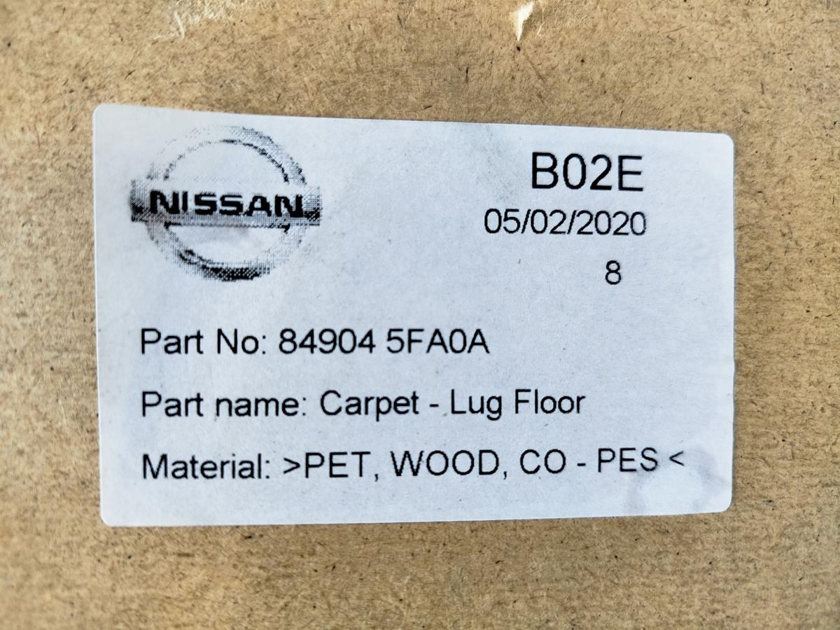 Nissan Micra K14 Teppich Kofferraum Bodenbelag Laderaum Einlegeboden