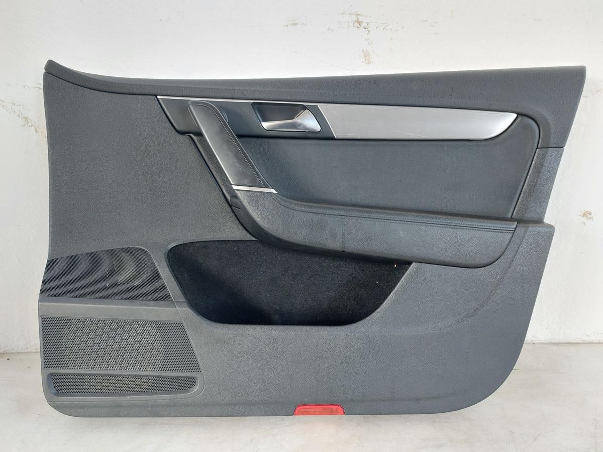 VW Passat 3C B7 Variant T&uuml;reverkleidung vorn rechts Leder schwarz T&uuml;rpappe