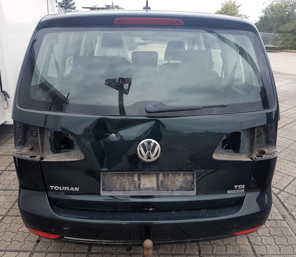 VW Touran 1T3 Heckklappe Heckdeckel in LD6W Veneziengr&uuml;n Bj2013