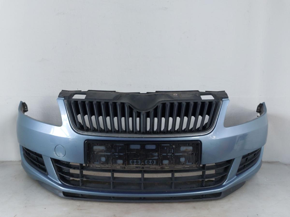 Skoda Fabia II 2 Typ 5J Sto&szlig;f&auml;nger vorn Frontsch&uuml;rze ab 2010 Facelift LF5X grau