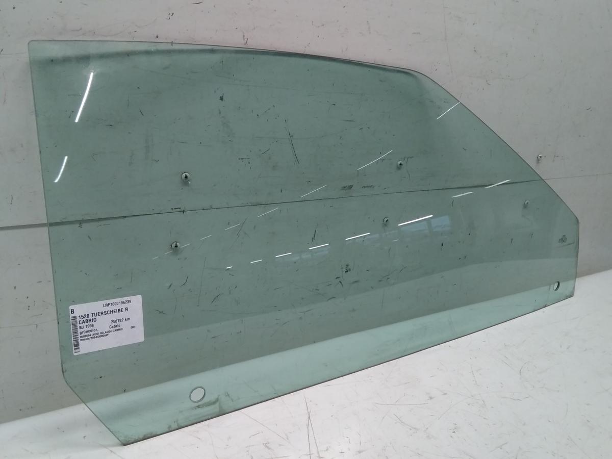 Audi Cabrio 8G Türscheibe rechts grüncolor Bj.1997