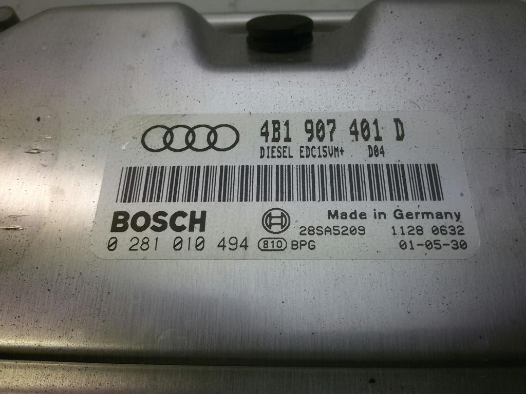 Audi A6 4B1907401D Steuergerät Motor Bosch 0281010494 Bj2001