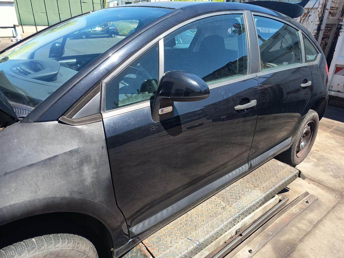 Citroen C4 5t&uuml;rig original T&uuml;r vorn links Fahrer Rohbau KTV Perla Nera Bj 2008