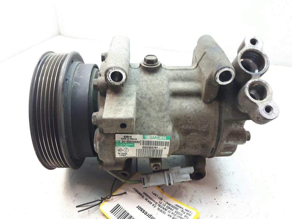 Renault Clio 3 original Klimakompressor 8200365787A 04155306662 SANDEN BJ2006