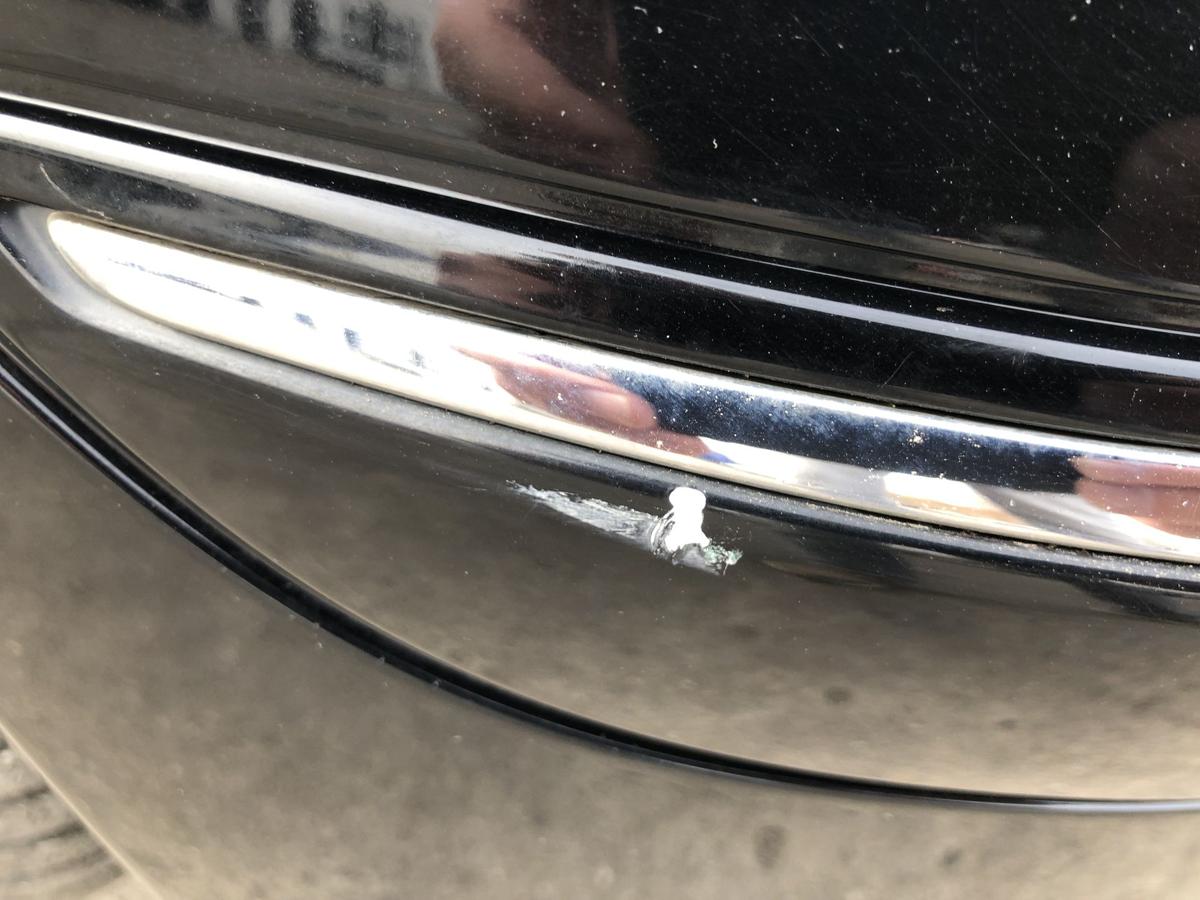 Mercedes A Klasse W169 Sto&szlig;f&auml;nger vorn Frontsch&uuml;rze Avantgarde 696 Nachtschwarz