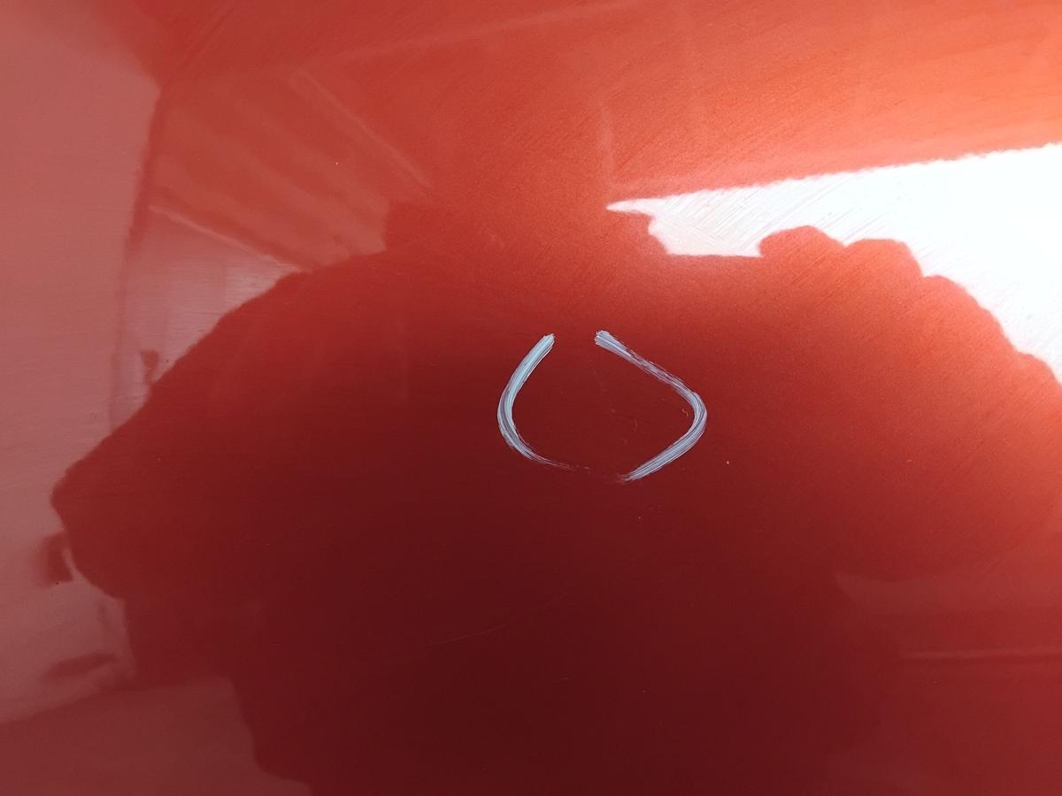 Dacia Sandero 1 Stepway T&uuml;r hinten rechts TEB76-Rouge de Feu BJ2010