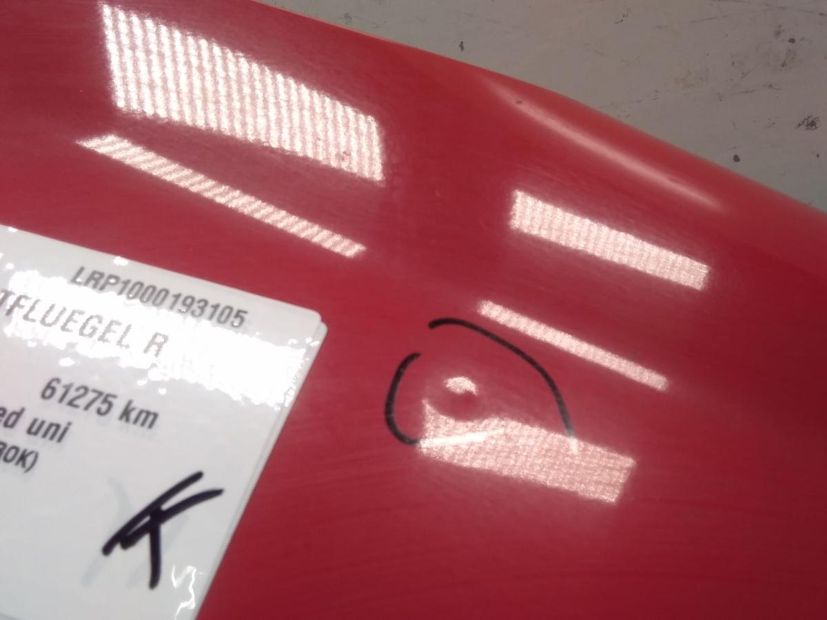 Kia Picanto 1 Facelift original Kotfl&uuml;gel vorn rechts BJ2009 P9 scarlet red uni