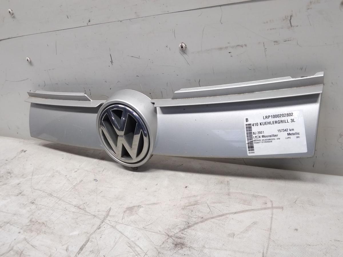 VW Lupo 3L orig Grill K&uuml;hlergrill vorn LR7X Moonsilber Metallic 6E0853651 BJ2001