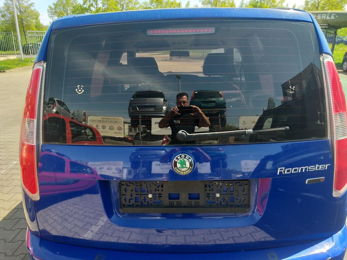Skoda Roomster original Heckklappe mit Heckscheibe LF5K Dynamicblau Bj.2007