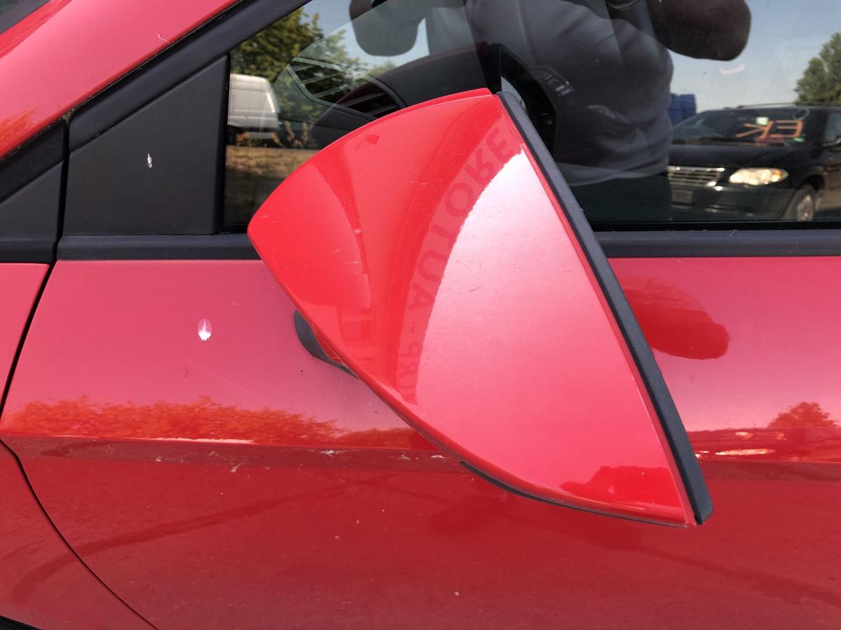 Seat Leon 5F Au&szlig;enspiegel links Spiegel Seitenspiegel elekt LS3H Emocion Rot