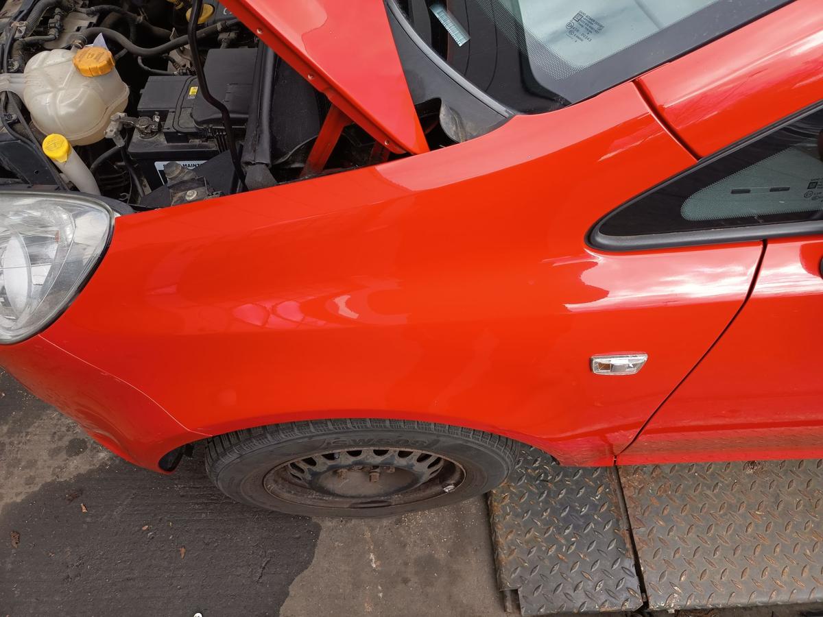 Opel Corsa D original Kotfl&uuml;gel links Z547 Magmarot vor Facelift Bj 2009