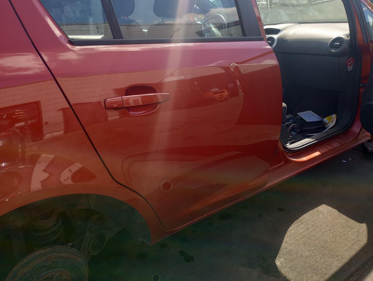 Opel Corsa D orig Tür hinten rechts 5Trg Beifahrerseite Z50K Curry Red Bj 2012