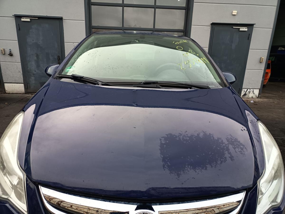 Opel Corsa D orig Motorhaube Klappe Front Z20Z Blau Bj 2012