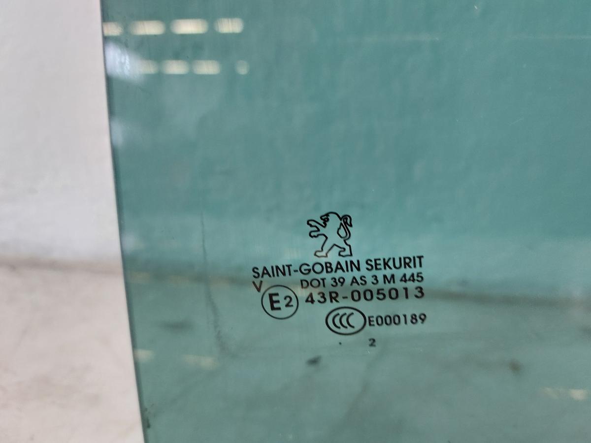 Peugeot 3008 I Typ 0U T&uuml;rscheibe hinten links Seitenscheibe Fondt&uuml;r Colorglas