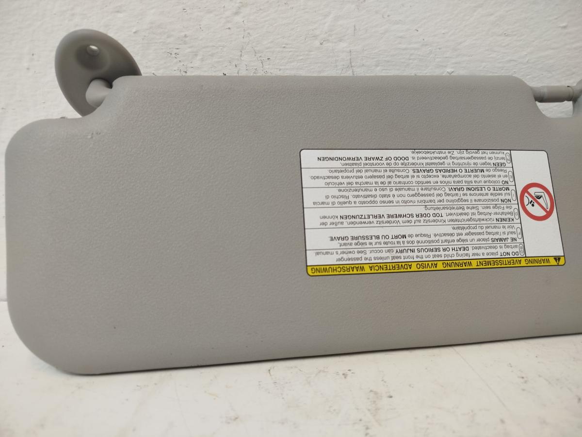 Toyota Yaris XP13 Sonnenblende vorn rechts Beifahrerseite