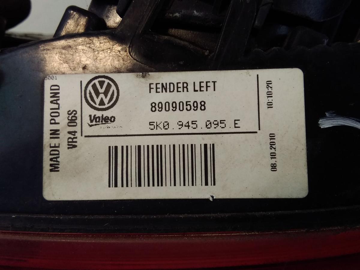 VW Golf 6 original Rückleuchte Heckleuchte links außen BJ2010 Fließheck