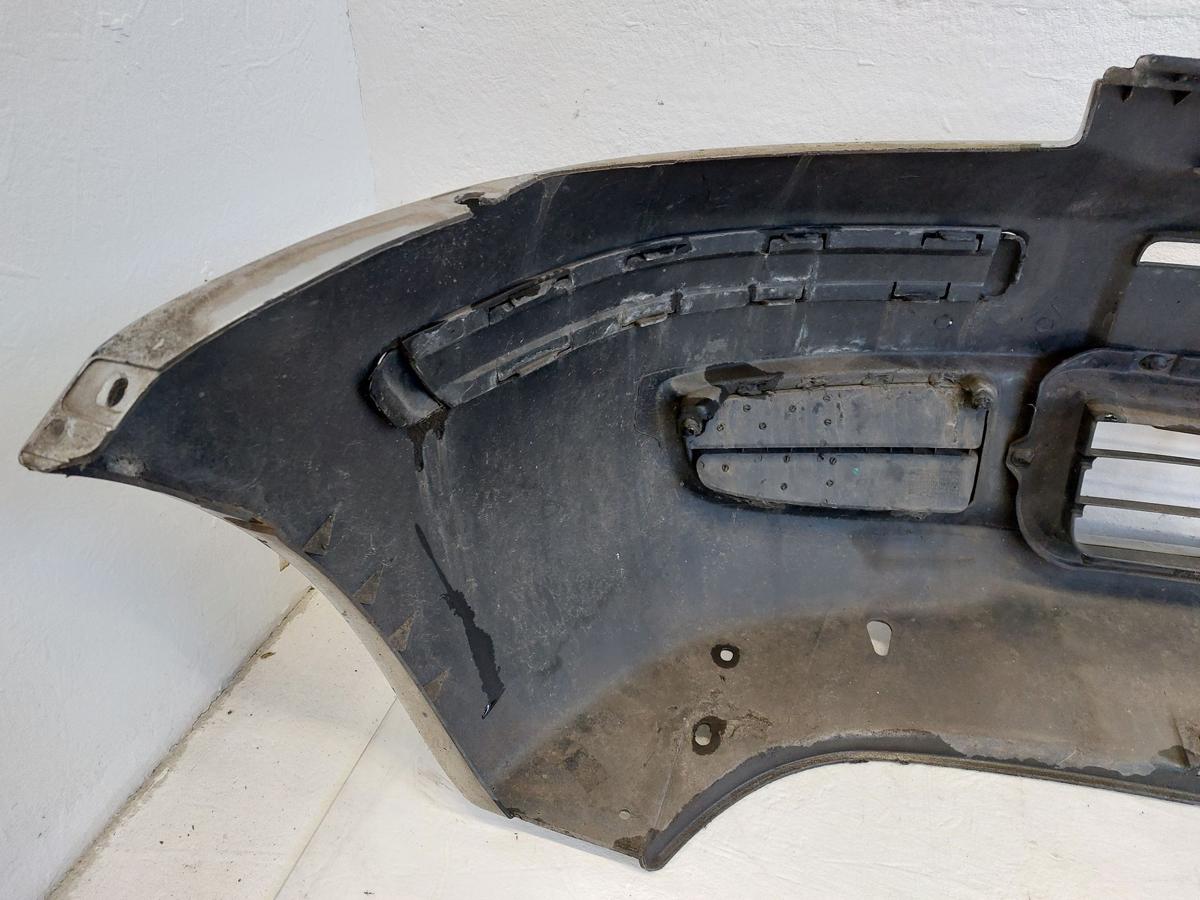 Fiat Panda 169 Stossf&auml;nger Stossstange Bumper vorn 647 Grigio Steel Metallic