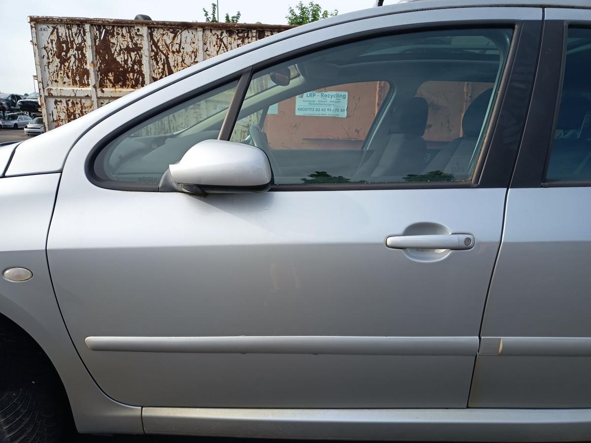 Peugeot 307SW original T&uuml;r vorne links EZR Aluminiumgrau Baujahr 2004