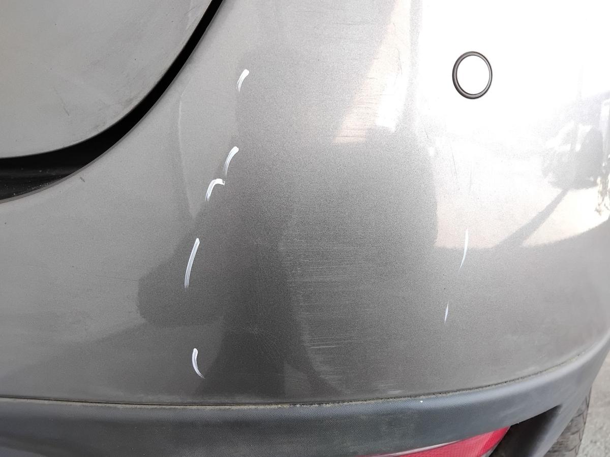 Renault Grand Scenic III orig Stossf&auml;nger Sto&szlig;stange hinten PDC BJ2012 TEKNG Gris Cassiop&eacute;e