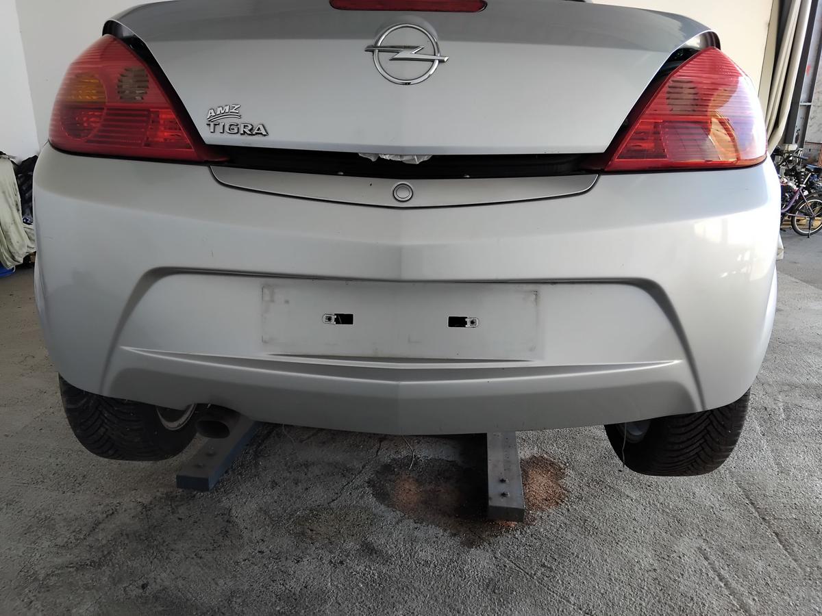 Opel Tigra TwinTop orig.Stossfänger Stoßstange hinten BJ06 Z157 starsilber III