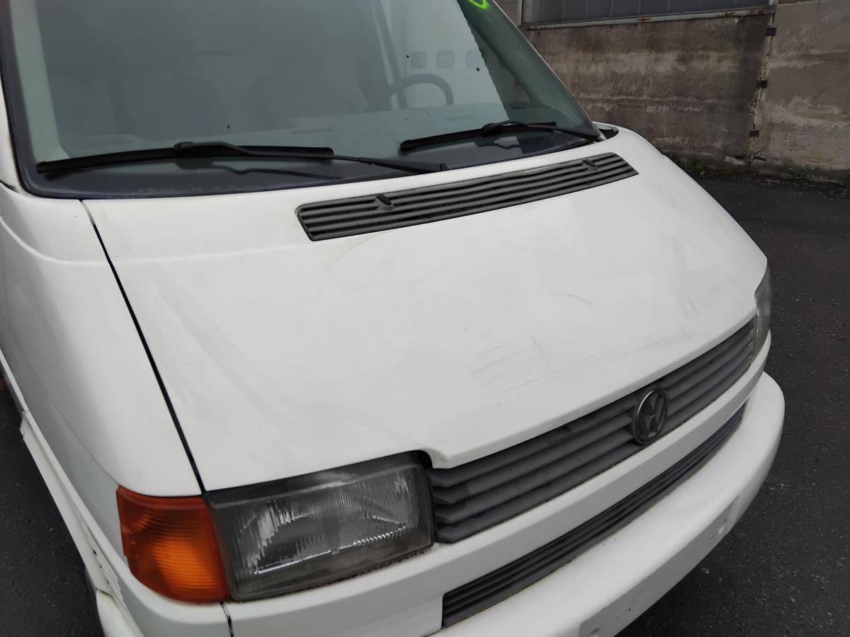 VW T4 Motorhaube Klappe Deckel vorn L902 Grauweiss BJ1998 kurzer Vorderwagen