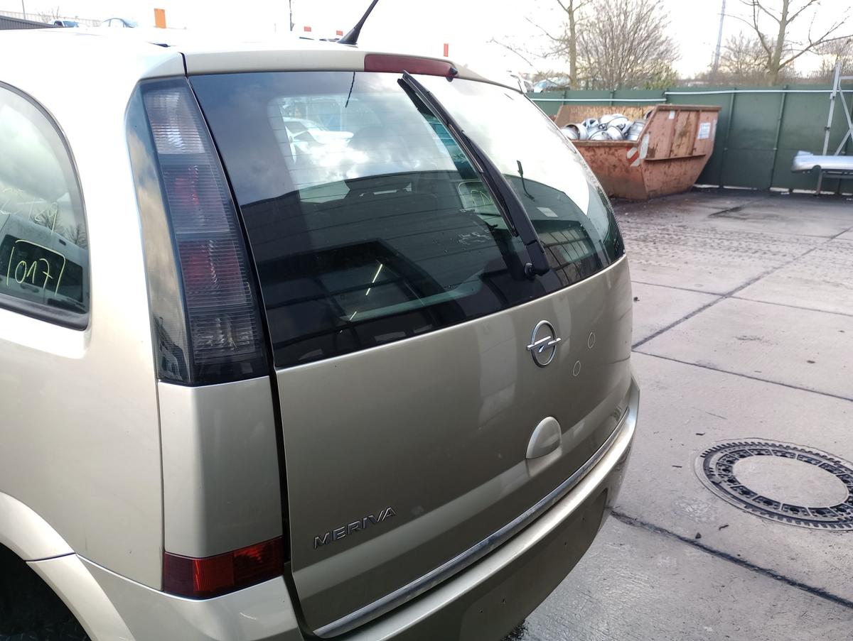 Opel Meriva A original Heckklappe mit Scheibe Z40M Champagnersilber Bj 2008