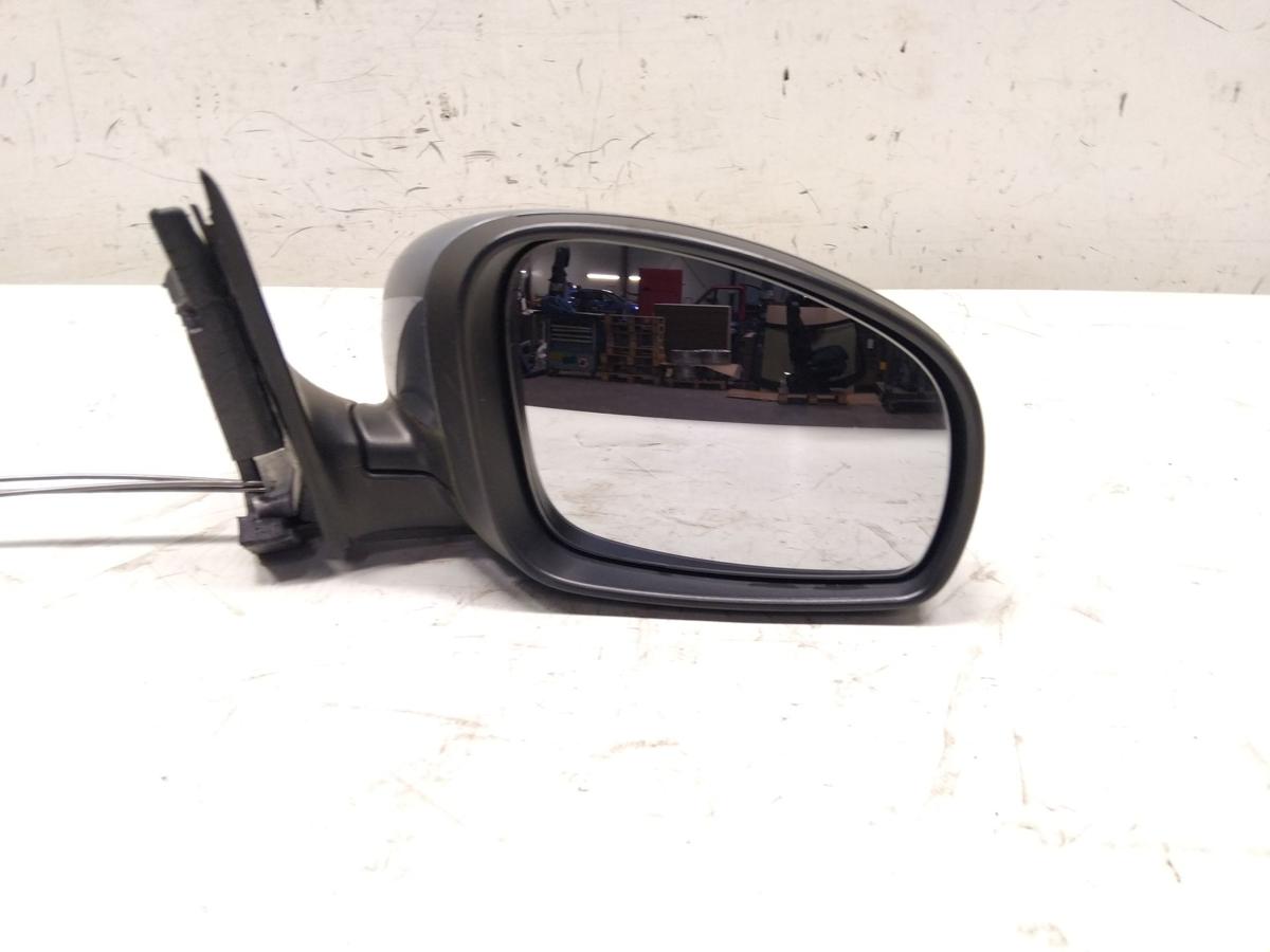 Skoda Fabia 2 5J Facelift orig Au&szlig;enspiegel rechts manuell BJ2013 LF8L Platingrau