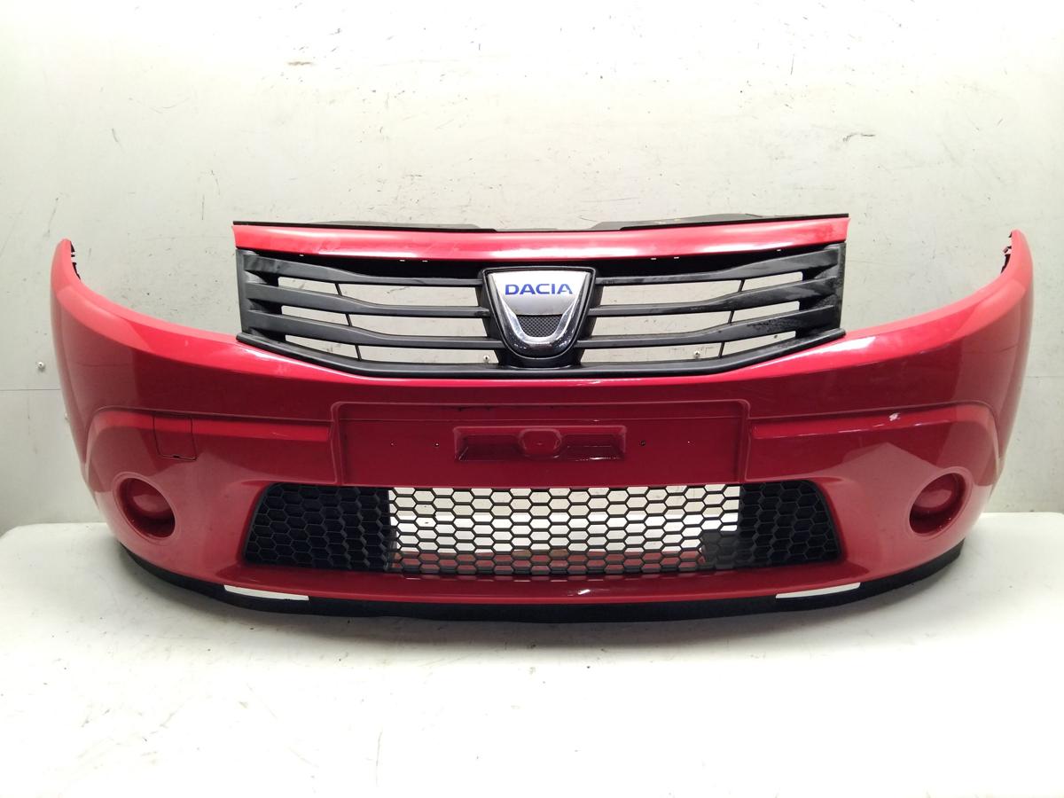 Dacia Sandero 1 original Stossf&auml;nger Sto&szlig;stange vorn rot BJ2009